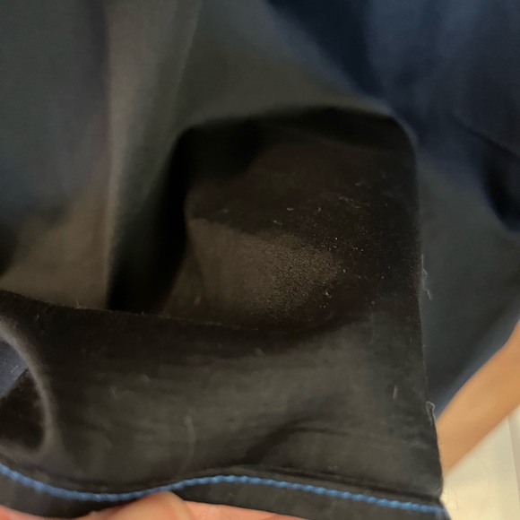 AVENUE 21 Mens Shirt Size XXL Long Sleeves Button Front Cotton Black w turquoise - Picture 8 of 11